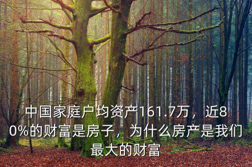 中國家庭戶均資產(chǎn)161.7萬，近80%的財富是房子，為什么房產(chǎn)是我們最大的財富