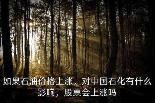 如果石油價格上漲，對中國石化有什么影響，股票會上漲嗎