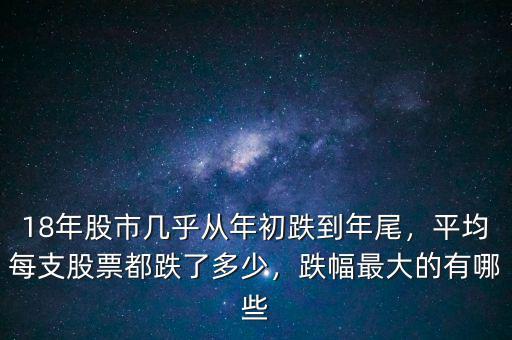 18年股市幾乎從年初跌到年尾，平均每支股票都跌了多少，跌幅最大的有哪些