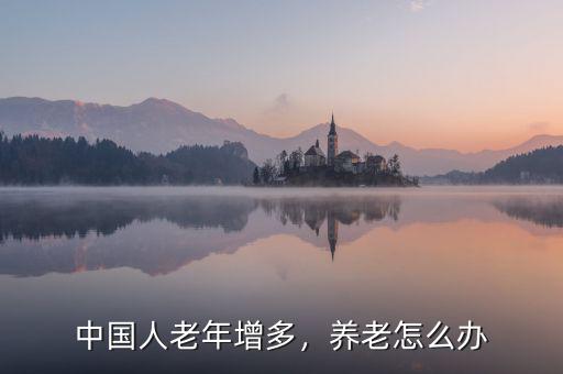 中國人老年增多，養(yǎng)老怎么辦