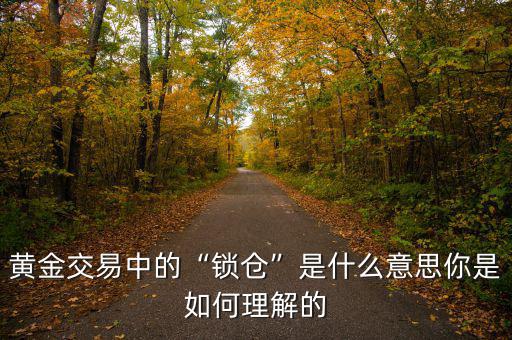 現(xiàn)貨鎖倉(cāng)是什么意思,你是如何理解的