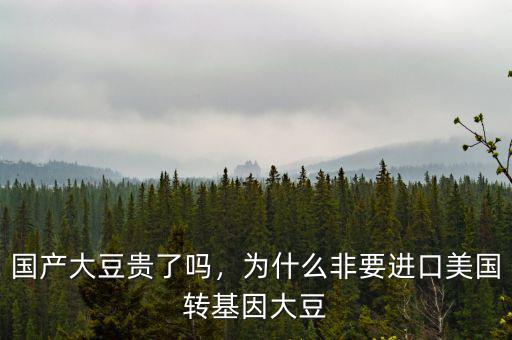 國(guó)產(chǎn)大豆貴了嗎，為什么非要進(jìn)口美國(guó)轉(zhuǎn)基因大豆