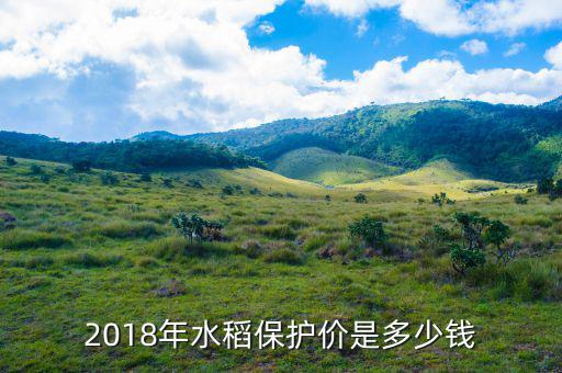 15年水稻保護(hù)價多少錢,2019年水稻還有保護(hù)價嗎