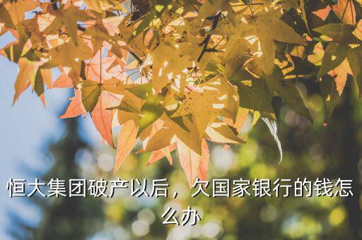 恒大集團(tuán)破產(chǎn)以后，欠國(guó)家銀行的錢怎么辦
