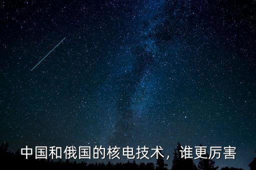 中國和俄國的核電技術(shù)，誰更厲害