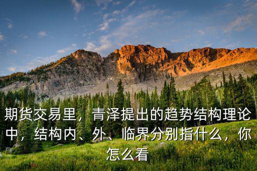 期貨交易里，青澤提出的趨勢(shì)結(jié)構(gòu)理論中，結(jié)構(gòu)內(nèi)、外、臨界分別指什么，你怎么看
