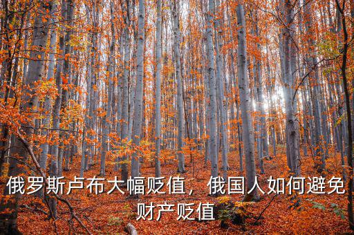 俄羅斯盧布大幅貶值，俄國(guó)人如何避免財(cái)產(chǎn)貶值