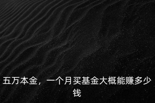五萬(wàn)本金，一個(gè)月買(mǎi)基金大概能賺多少錢(qián)