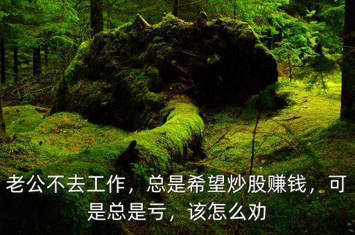 老公不去工作，總是希望炒股賺錢，可是總是虧，該怎么勸