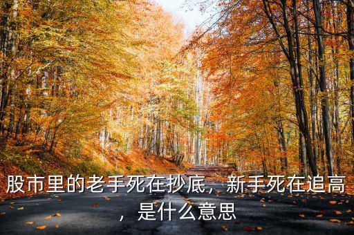 股市里的老手死在抄底，新手死在追高，是什么意思