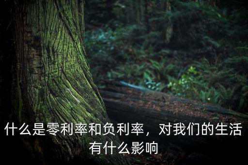 零利率和低利率有什么區(qū)別產品,什么是零利率和負利率