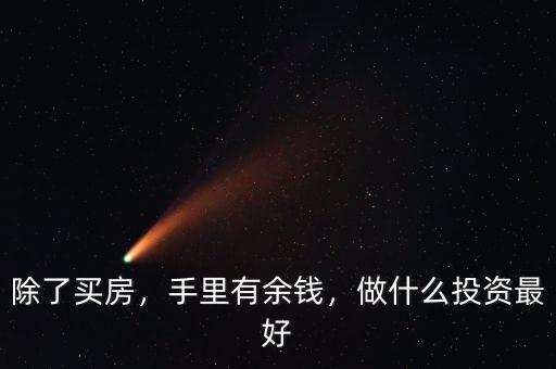 除了買房，手里有余錢，做什么投資最好