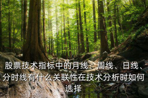 股票技術(shù)指標(biāo)中的月線、周線、日線、分時(shí)線有什么關(guān)聯(lián)性在技術(shù)分析時(shí)如何選擇