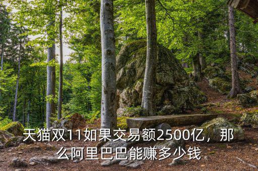 天貓雙11如果交易額2500億，那么阿里巴巴能賺多少錢