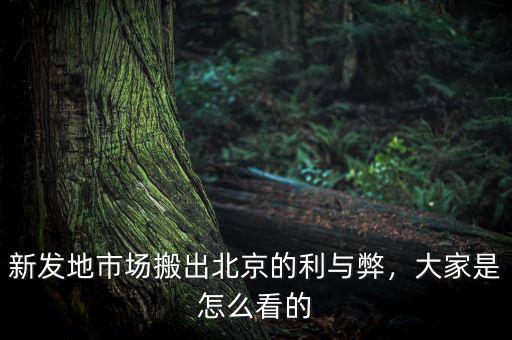 新發(fā)地市場搬出北京的利與弊，大家是怎么看的