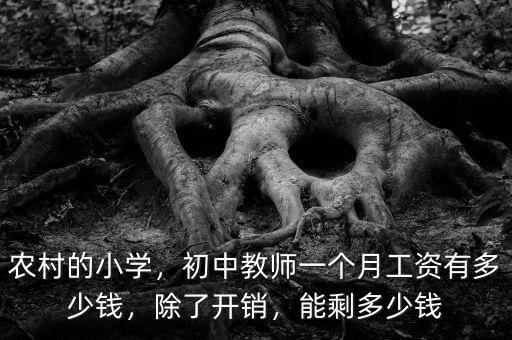 農(nóng)村的小學(xué)，初中教師一個月工資有多少錢，除了開銷，能剩多少錢