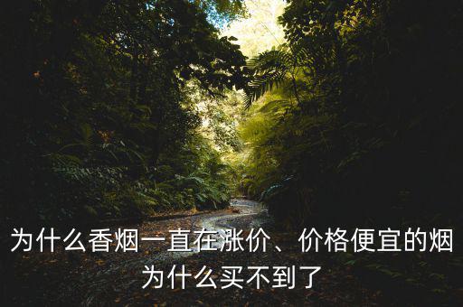 為什么煙會漲價(jià),近日煙草一直漲價(jià)為什么