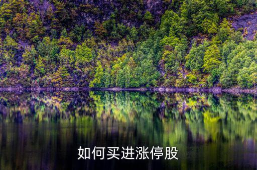 如何買(mǎi)進(jìn)漲停股