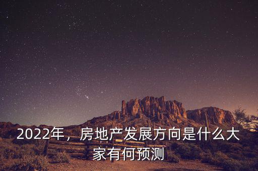 2022年，房地產(chǎn)發(fā)展方向是什么大家有何預(yù)測(cè)