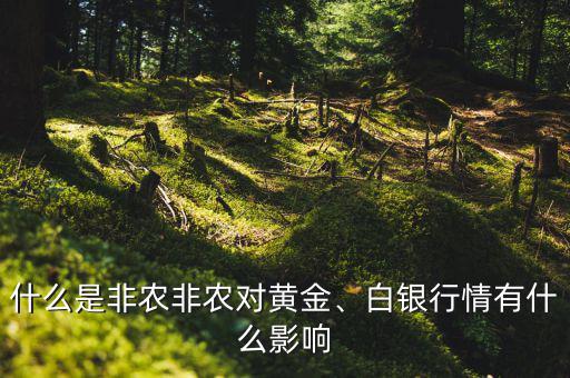 什么是非農(nóng)非農(nóng)對黃金、白銀行情有什么影響