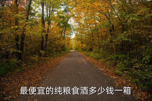 最便宜的純糧食酒多少錢(qián)一箱