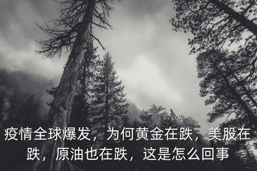 疫情全球爆發(fā)，為何黃金在跌，美股在跌，原油也在跌，這是怎么回事
