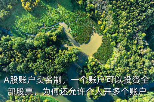 A股賬戶實(shí)名制，一個(gè)賬戶可以投資全部股票，為何還允許個(gè)人開(kāi)多個(gè)賬戶