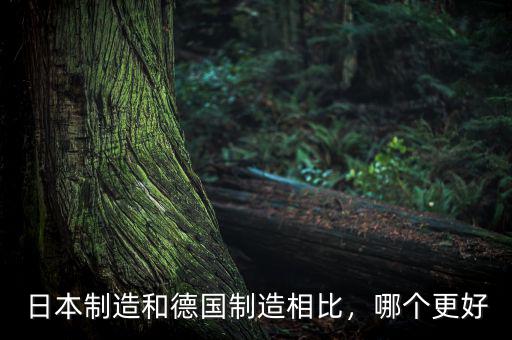 日本制造和德國制造相比，哪個更好