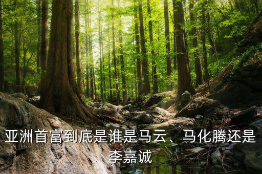 亞洲首富到底是誰是馬云、馬化騰還是李嘉誠
