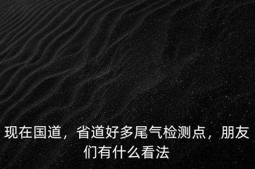 現(xiàn)在國道，省道好多尾氣檢測點，朋友們有什么看法