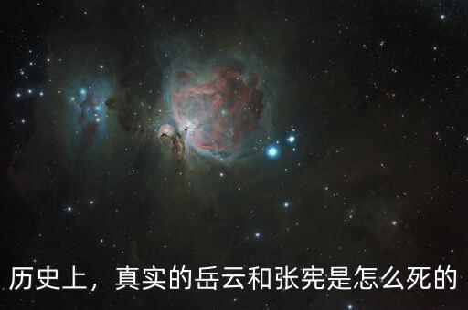 歷史上，真實(shí)的岳云和張憲是怎么死的