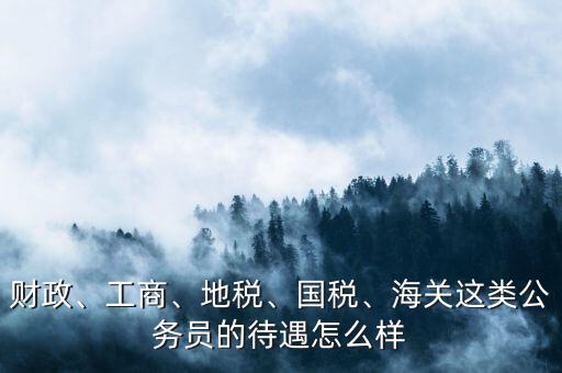 財政、工商、地稅、國稅、海關(guān)這類公務(wù)員的待遇怎么樣