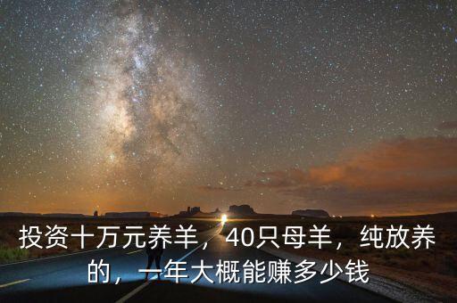 投資十萬元養(yǎng)羊，40只母羊，純放養(yǎng)的，一年大概能賺多少錢