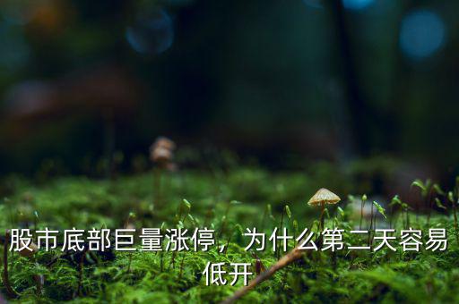 股市底部巨量漲停，為什么第二天容易低開(kāi)