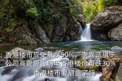 香港樓市成交暴跌50%，李嘉誠旗下公司高管警告明年香港樓價(jià)可跌30%，香港樓市要崩盤了嗎