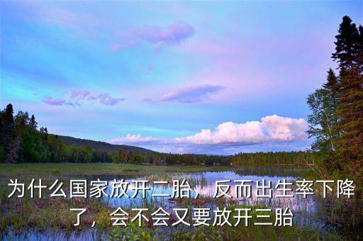 為什么國家放開二胎，反而出生率下降了，會不會又要放開三胎