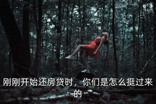 剛剛開始還房貸時，你們是怎么挺過來的