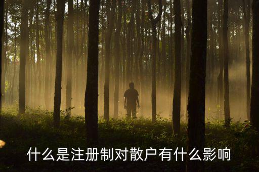 注冊(cè)制會(huì)影響什么,對(duì)散戶(hù)有什么影響