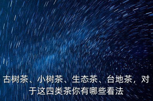 古樹茶、小樹茶、生態(tài)茶、臺(tái)地茶，對(duì)于這四類茶你有哪些看法