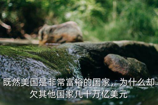 既然美國是非常富裕的國家，為什么卻欠其他國家?guī)资f億美元