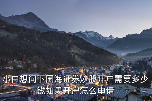 國(guó)海開(kāi)戶(hù)怎么辦理,如果開(kāi)戶(hù)怎么申請(qǐng)