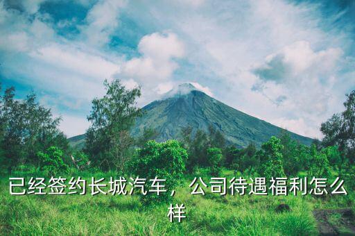 已經(jīng)簽約長城汽車，公司待遇福利怎么樣