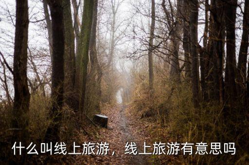 什么叫線上旅游，線上旅游有意思嗎