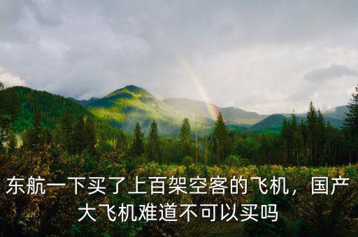 東航一下買(mǎi)了上百架空客的飛機(jī)，國(guó)產(chǎn)大飛機(jī)難道不可以買(mǎi)嗎