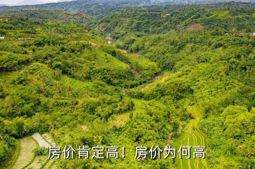 房價肯定高！房價為何高