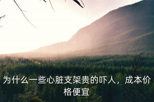 為什么一些心臟支架貴的嚇人，成本價格便宜