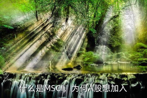 什么是MSCI，為何A股想加入