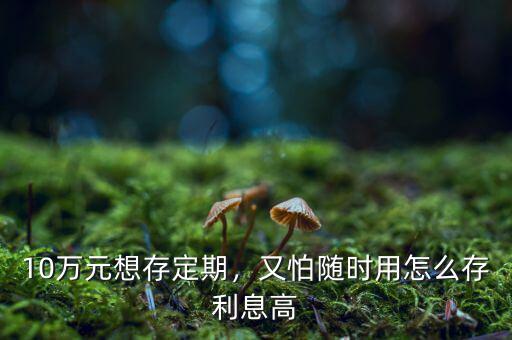 10萬元想存定期，又怕隨時(shí)用怎么存利息高