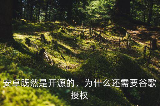 安卓既然是開源的，為什么還需要谷歌授權(quán)