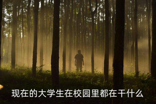 現在的大學生在校園里都在干什么